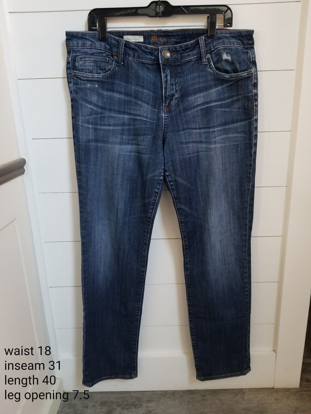 Kut From The Kloth Catherine Boyfriend Denim Blue Jeans Women's 14